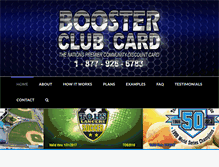 Tablet Screenshot of boosterclubcard.com